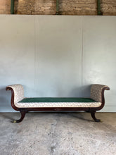 Load image into Gallery viewer, Regency Settee with a Scroll End