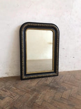 Load image into Gallery viewer, 19th Century Black & Gold French Mirror