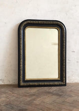 Load image into Gallery viewer, 19th Century Black & Gold French Mirror