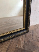 Load image into Gallery viewer, 19th Century Black & Gold French Mirror