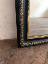 Load image into Gallery viewer, 19th Century Black & Gold French Mirror
