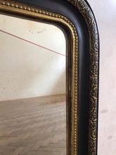 Load image into Gallery viewer, 19th Century Black & Gold French Mirror