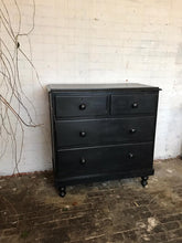 Load image into Gallery viewer, Ebonised Victorian Chest of Drawers