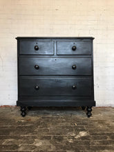 Load image into Gallery viewer, Ebonised Victorian Chest of Drawers