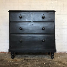 Load image into Gallery viewer, Ebonised Victorian Chest of Drawers