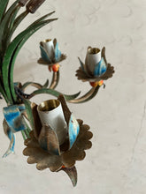 Load image into Gallery viewer, French Toileware Sconces with a bullrush design - rewired.