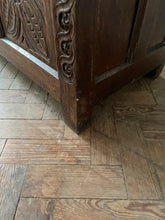 Load image into Gallery viewer, 18th Century Carved Oak Chest