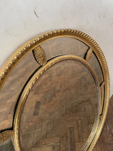 Load image into Gallery viewer, Oval Gilded Mirror