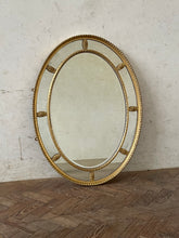Load image into Gallery viewer, Oval Gilded Mirror
