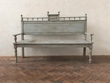 Load image into Gallery viewer, Antique Hungarian Bench with Finials