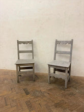 Load image into Gallery viewer, Set of 6 Oak Chairs, French circa 1940s.