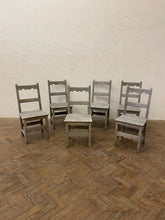 Load image into Gallery viewer, Set of 6 Oak Chairs, French circa 1940s.