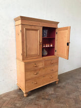 Load image into Gallery viewer, Antique Pine Housekeeper’s Cupboard