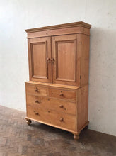 Load image into Gallery viewer, Antique Pine Housekeeper’s Cupboard