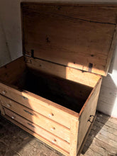Load image into Gallery viewer, Antique Hungarian Pine Trunk - Large
