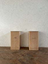 Load image into Gallery viewer, 1960's Limed Oak Bedside Cabinets