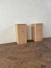 Load image into Gallery viewer, 1960's Limed Oak Bedside Cabinets