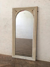 Load image into Gallery viewer, White Victorian Carved Panel Mirror