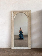 Load image into Gallery viewer, White Victorian Carved Panel Mirror