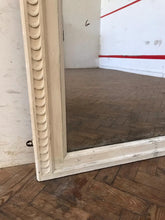 Load image into Gallery viewer, White Victorian Carved Panel Mirror