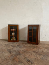 Load image into Gallery viewer, Pair of Glass Fronted Vintage Cabinets