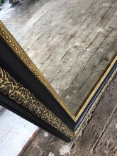 Load image into Gallery viewer, 19th Century Black & Gold French Mirror