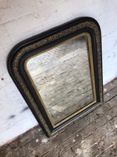 Load image into Gallery viewer, 19th Century Black & Gold French Mirror