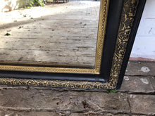 Load image into Gallery viewer, 19th Century Black & Gold French Mirror