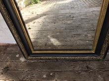 Load image into Gallery viewer, 19th Century Black & Gold French Mirror
