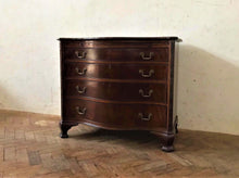 Load image into Gallery viewer, Mahogany Serpentine Chest of Drawers