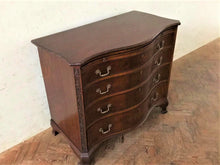 Load image into Gallery viewer, Mahogany Serpentine Chest of Drawers