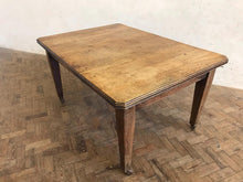 Load image into Gallery viewer, Oak Kitchen Table on Castors - circa 1900.