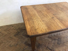 Load image into Gallery viewer, Oak Kitchen Table on Castors - circa 1900.