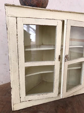 Load image into Gallery viewer, Antique Painted Corner Cabinet