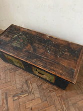Load image into Gallery viewer, 19th C Folk Art Painted Chest