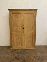 Load image into Gallery viewer, Tall Victorian Pine Larder with original lock and key.