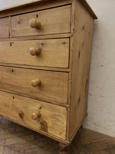 Load image into Gallery viewer, Antique Pine Chest of Drawers