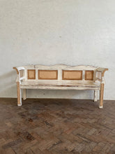Load image into Gallery viewer, Antique Hungarian Bench - very old paint.