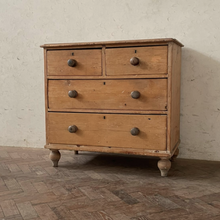 Load image into Gallery viewer, Victorian Pine Chest, lovely original legs