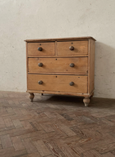 Load image into Gallery viewer, Victorian Pine Chest, lovely original legs
