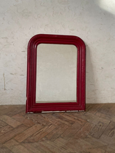 Load image into Gallery viewer, 19th Century Red Painted French Mirror
