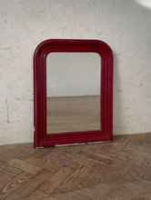 Load image into Gallery viewer, 19th Century Red Painted French Mirror