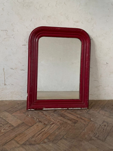 Load image into Gallery viewer, 19th Century Red Painted French Mirror