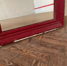 Load image into Gallery viewer, 19th Century Red Painted French Mirror