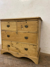 Load image into Gallery viewer, Small Pitch Pine Chest with Wavy Skirt
