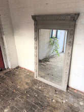 Load image into Gallery viewer, Tall Grey Carved French Mirror