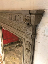 Load image into Gallery viewer, Tall Grey Carved French Mirror