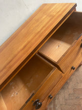 Load image into Gallery viewer, Mahogany Veneered Victorian Pine Chest of Drawers