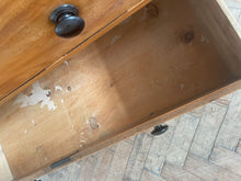 Load image into Gallery viewer, Mahogany Veneered Victorian Pine Chest of Drawers