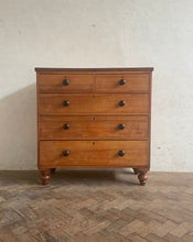 Load image into Gallery viewer, Mahogany Veneered Victorian Pine Chest of Drawers
